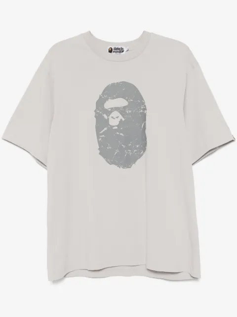 A BATHING APE® heavy washed ape-head T-shirt