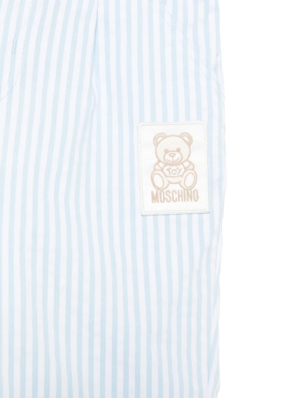 Moschino Kids Gestreepte broek Blauw