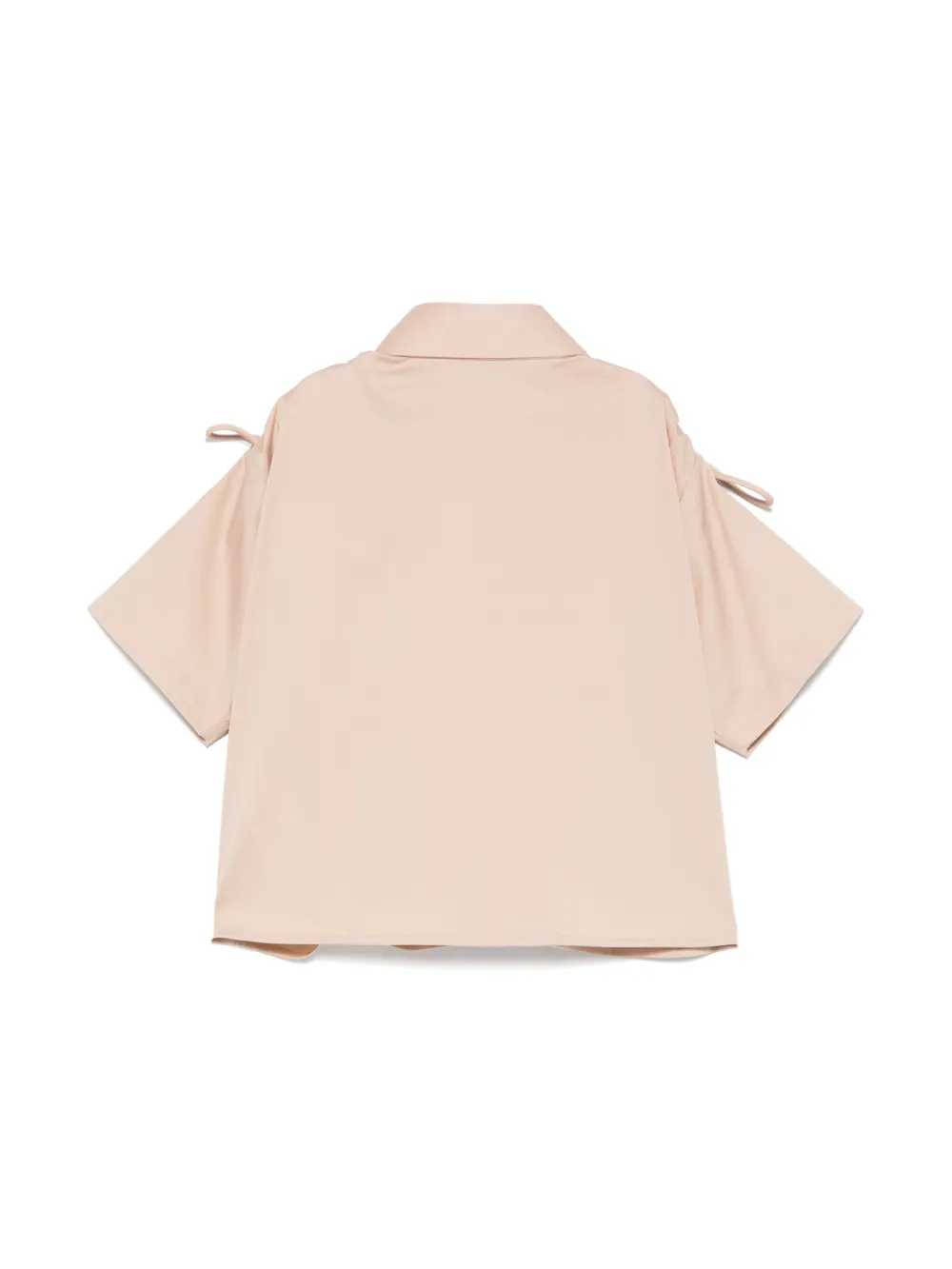 MSGM Kids Shirt met geborduurd logo - Beige