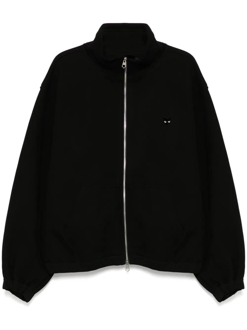 ZZERO BY SONGZIO Deviant Harrington zip-up sweatshirt | Black | Image 1