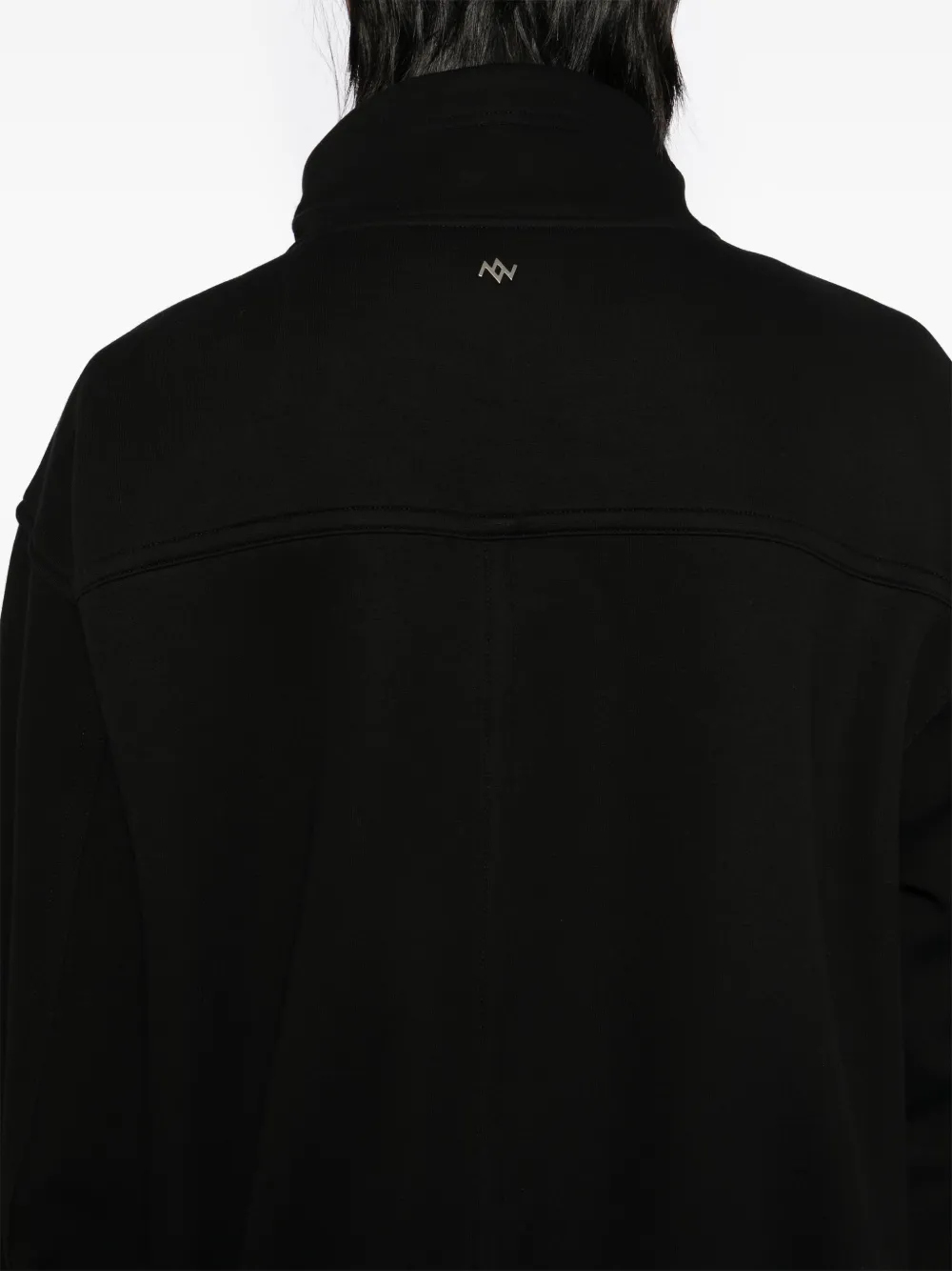 ZZERO BY SONGZIO Deviant Harrington sweater met rits Zwart