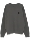 ZZERO BY SONGZIO emblem crew-neck jumper - Grey