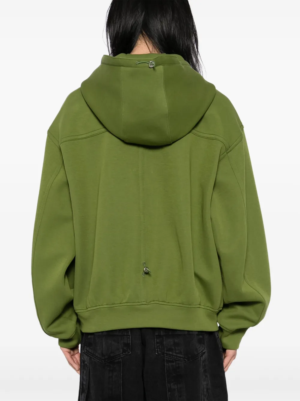 ZZERO BY SONGZIO Deviant hoodie met rits Groen