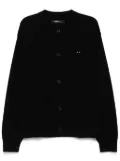 ZZERO BY SONGZIO emblem seamless cardigan - Black