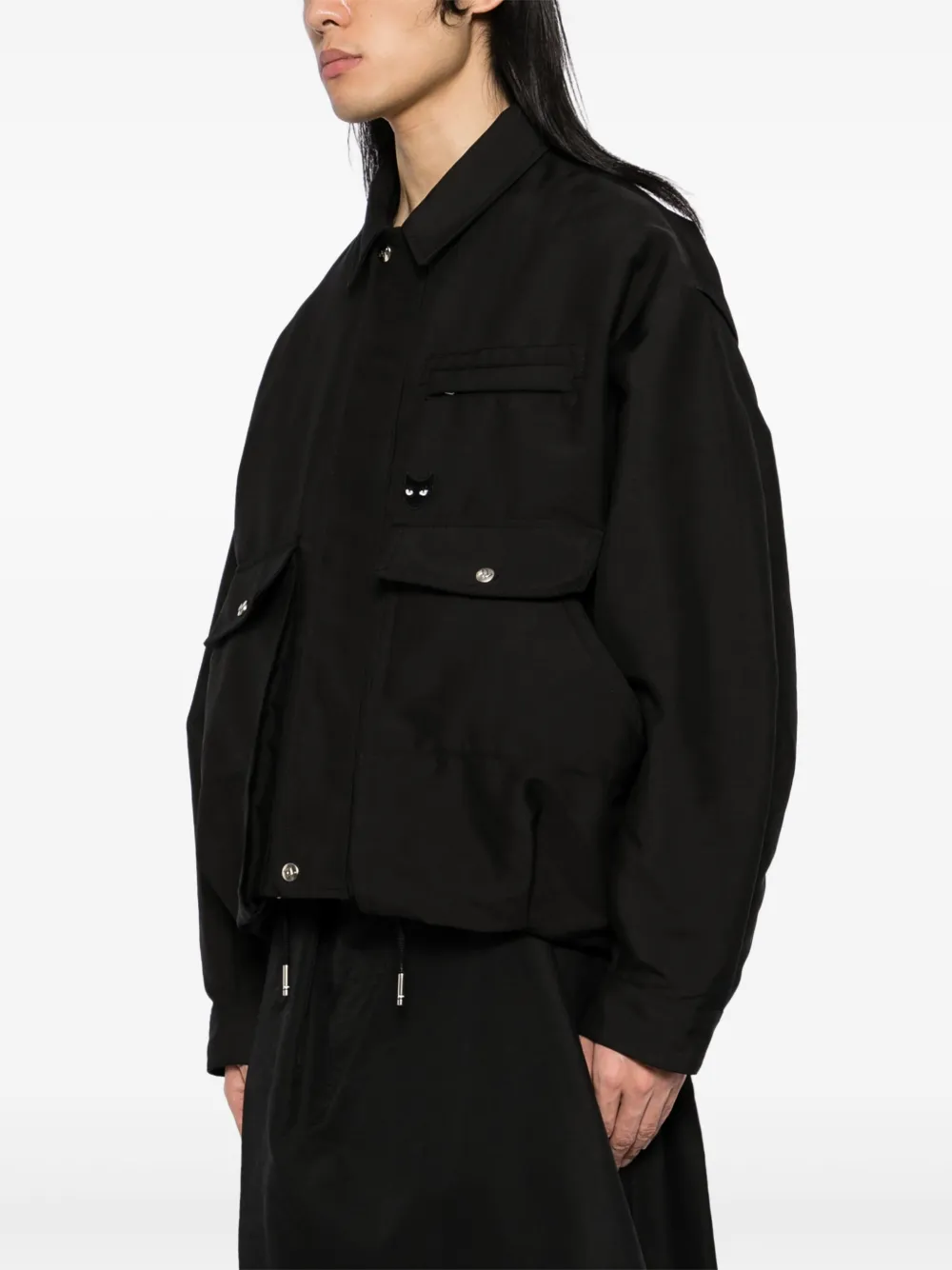 ZZERO BY SONGZIO Shirtjack met meerdere zakken Zwart