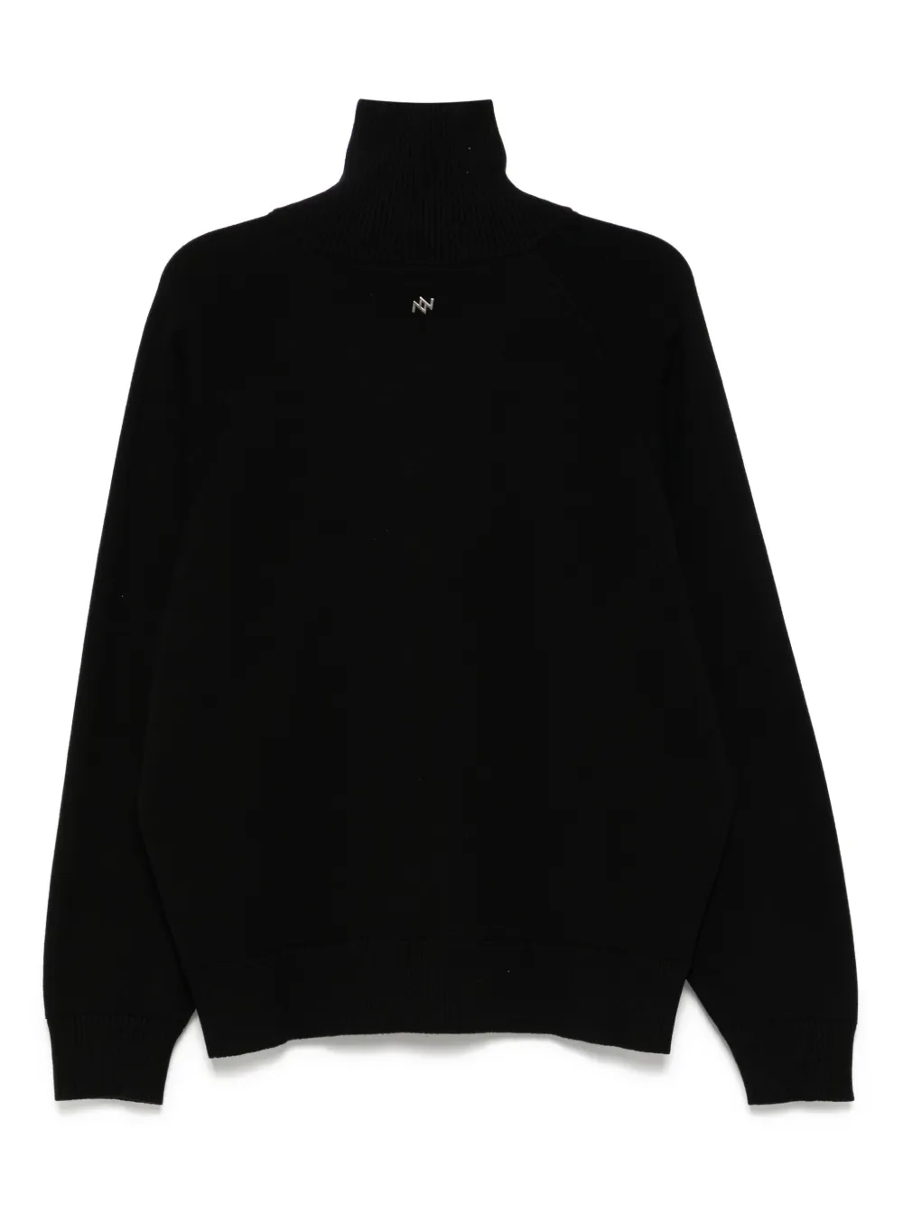 ZZERO BY SONGZIO emblem high-neck jumper - Zwart