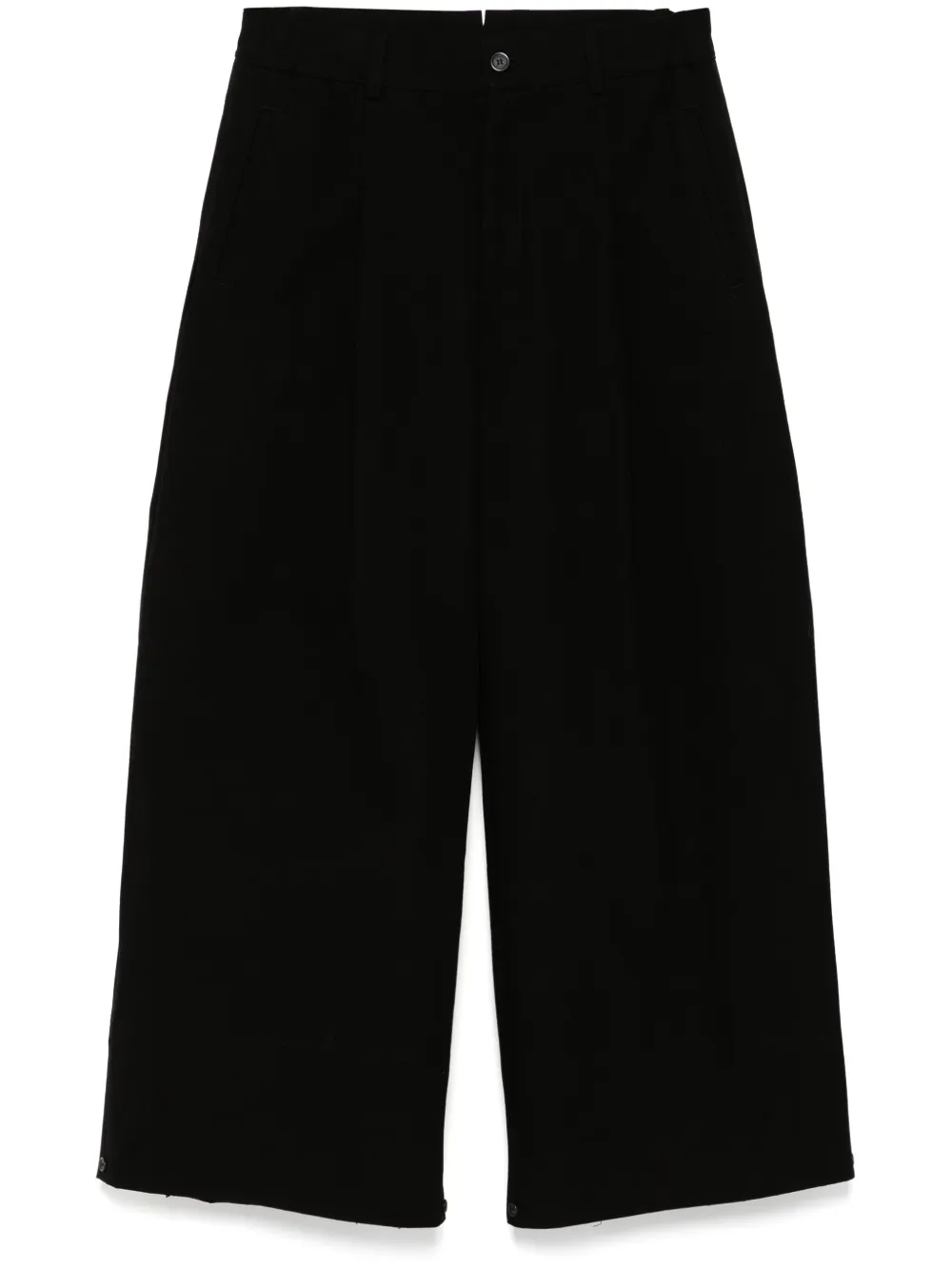 wide flared trousers