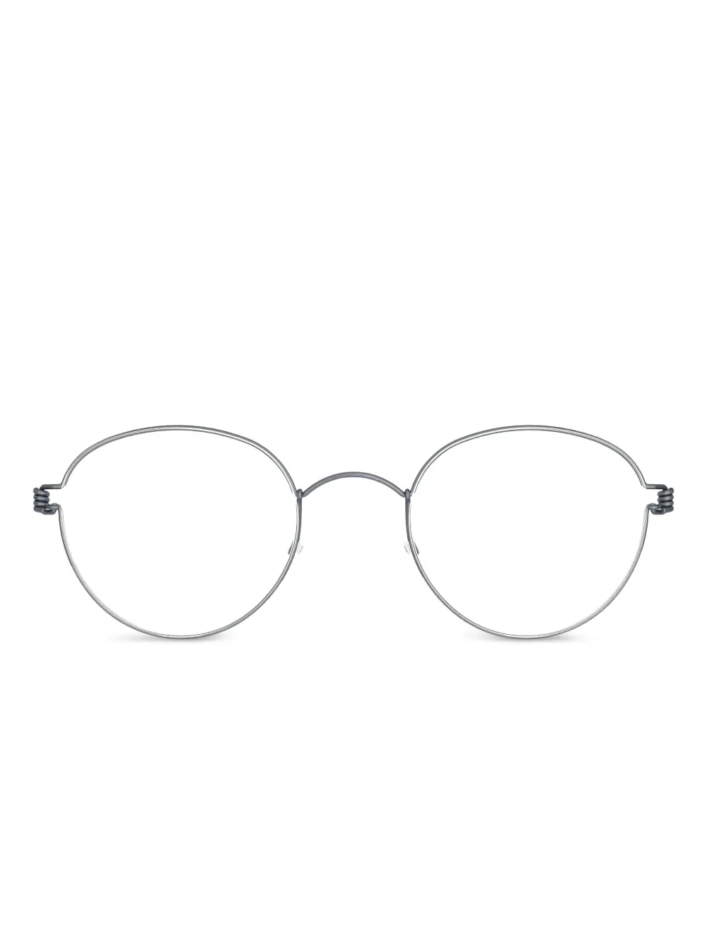 Lindberg ラウンド眼鏡フレーム - シルバートーン Lindberg ラウンド眼鏡フレーム - シルバートーン