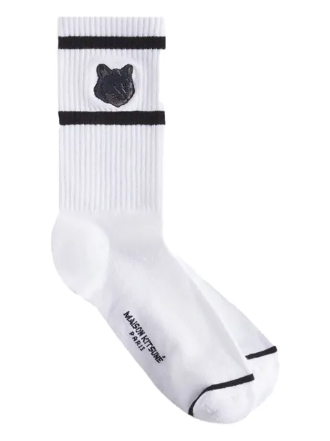 Maison Kitsuné Fox Head socks 