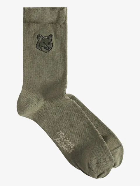 Maison Kitsuné Fox Head socks