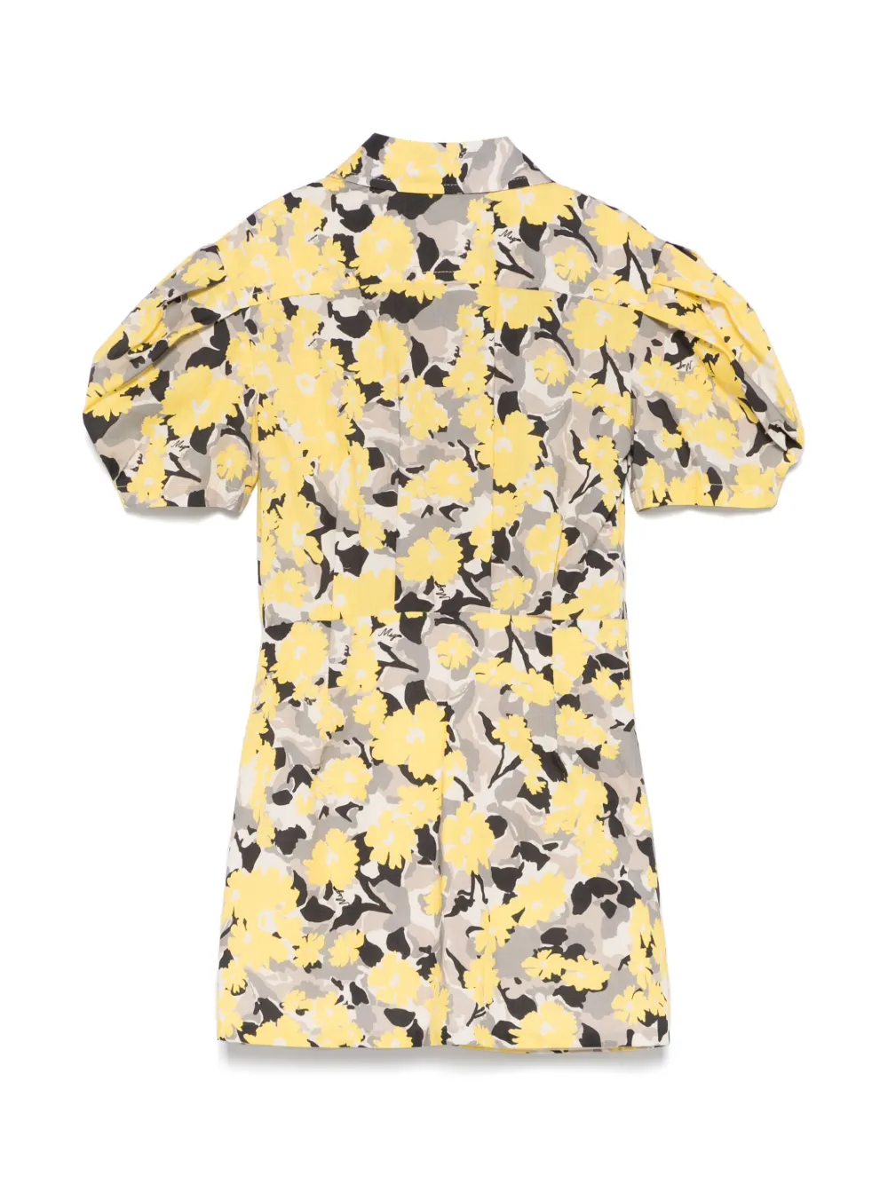 MSGM Kids Jurk met bloemenprint - Zwart