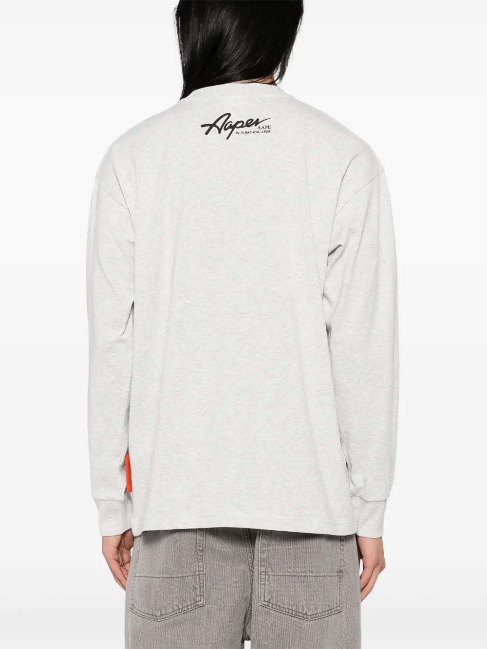 AAPE BY *A BATHING APE T-shirt met grafische print Grijs
