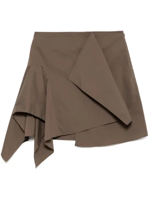 Low Classic falda corta con detalle drapeado