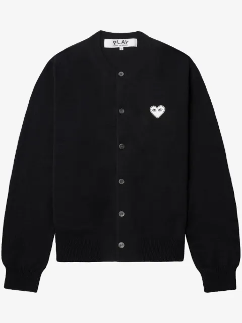 Comme Des Garçons Play heart-patch cardigan
