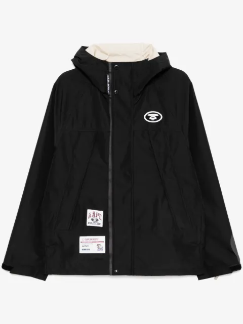 AAPE BY *A BATHING APE® logo hooded windbreaker jacket