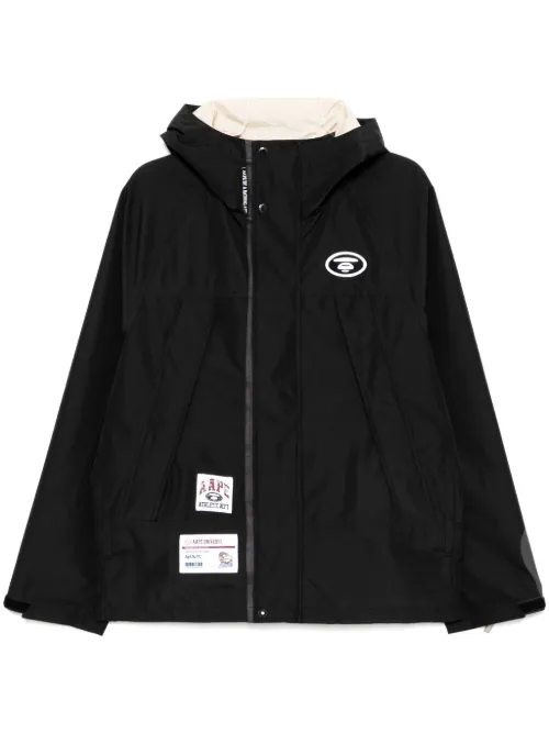 Coupe-vent à capuche et logo - AAPE BY *A BATHING APE® - Modalova