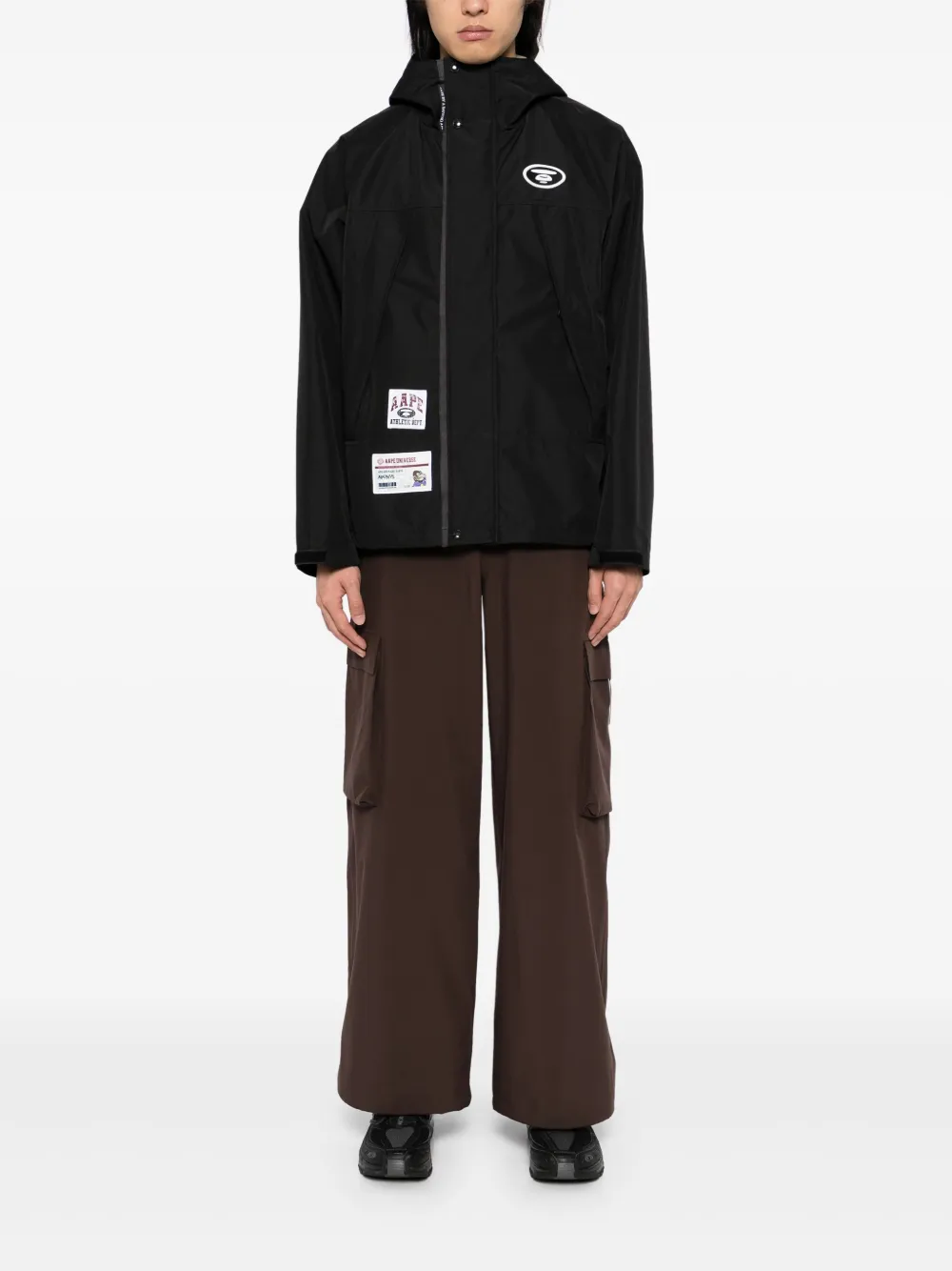 AAPE BY *A BATHING APE® chamarra rompevientos con capucha y logo | Chamarras deportivas y rompevientos | Image 2