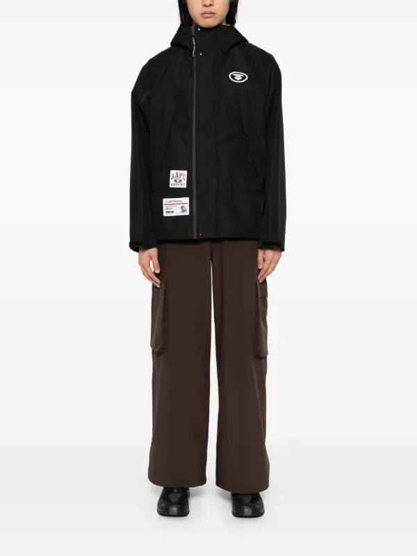 97&98年秋冬モデル A BATHING APE ウィンドブレーカー 黒 XL AAPE BY *A BATHING APE® フーデッド ウインドブレーカー | ブラック