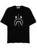 A BATHING APE® chain stitch shark T-shirt - Black
