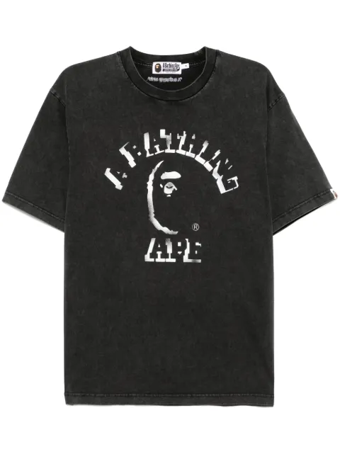 A BATHING APE® garment dye spray print tee