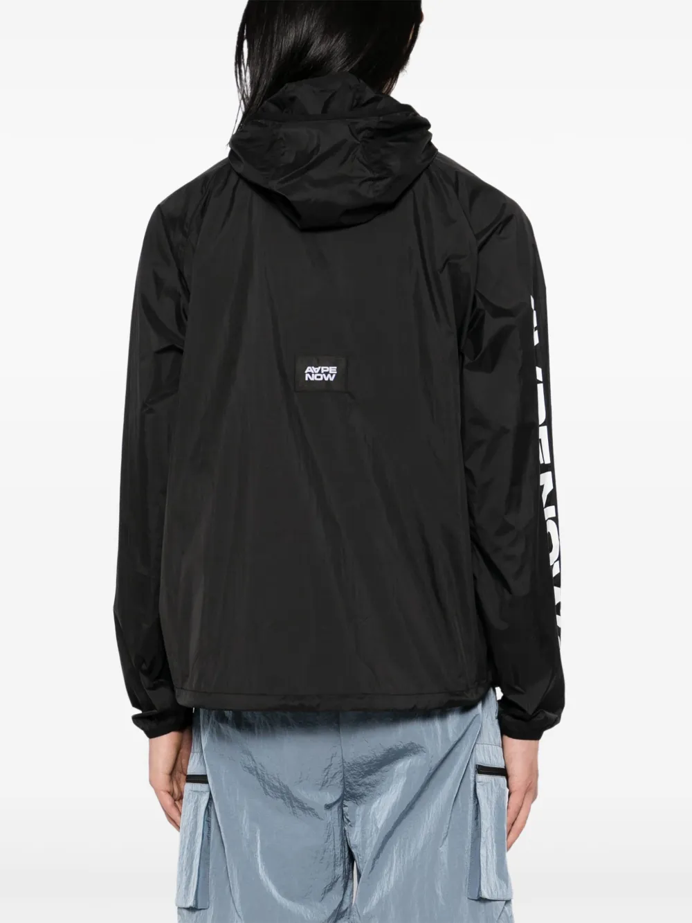 AAPE BY *A BATHING APE Windjack met logo Zwart