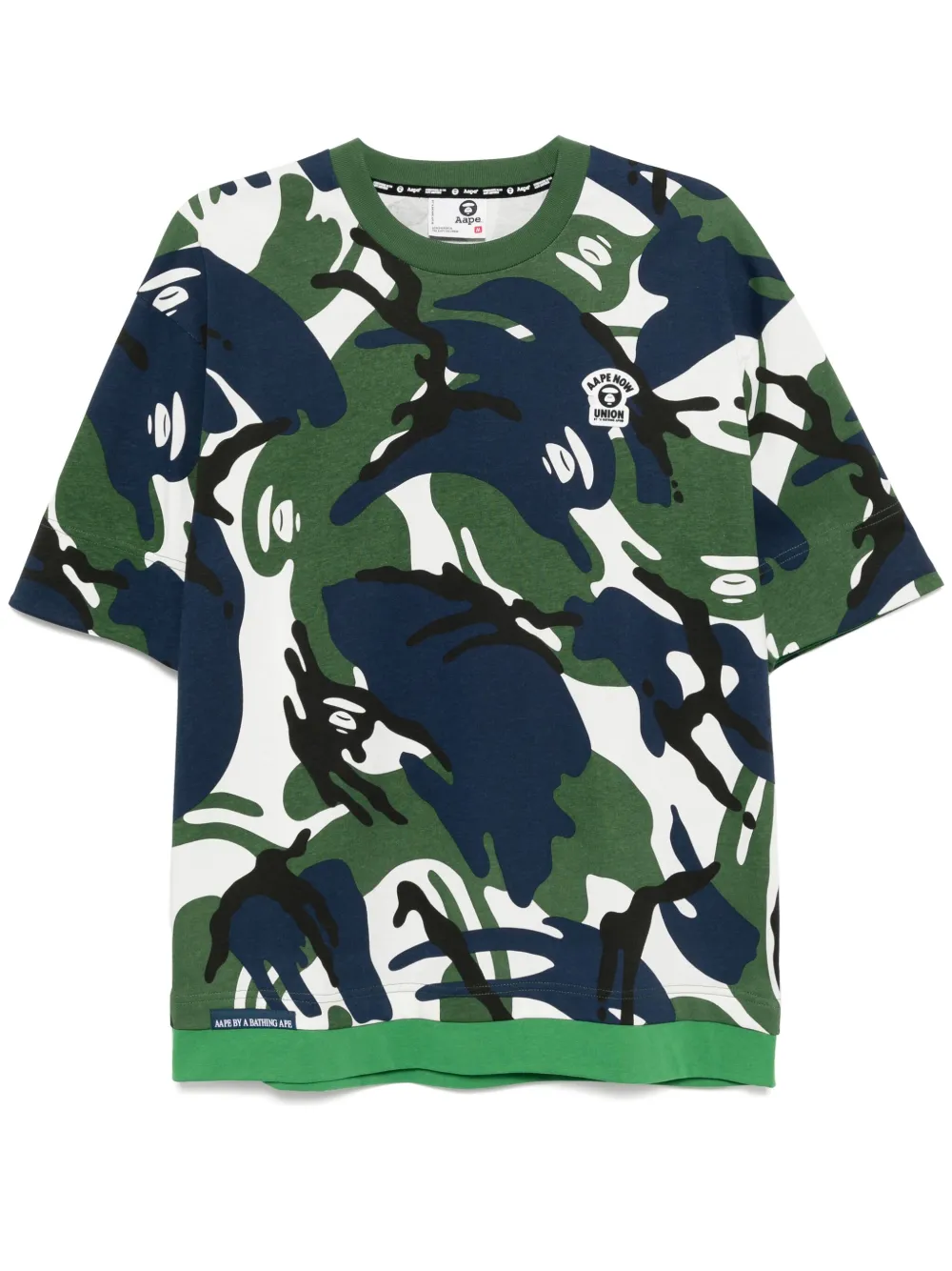 AAPE BY *A BATHING APE® playera con parche del logo | blanco | Image 1