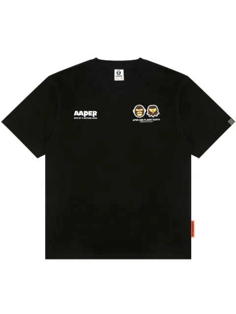 AAPE BY *A BATHING APE® logo-print cotton T-shirt