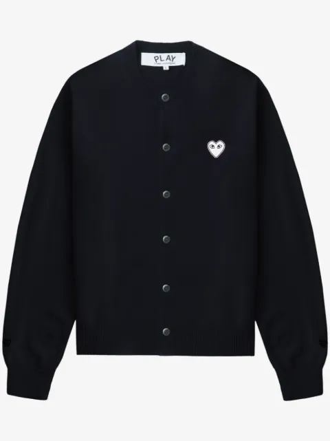 Comme Des Garçons Play heart-appliqué cardigan