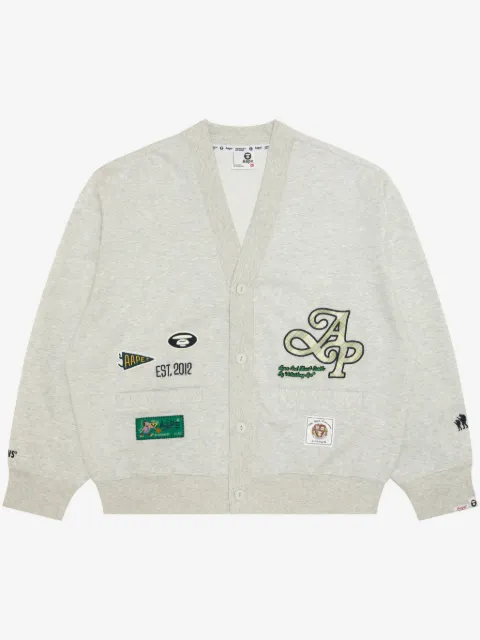 AAPE BY *A BATHING APE® logo-appliqué cardigan