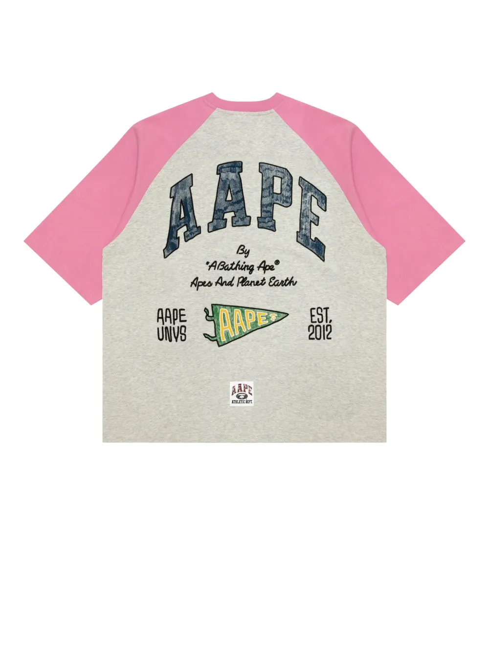 AAPE BY *A BATHING APE® Katoenen T-shirt - Grijs