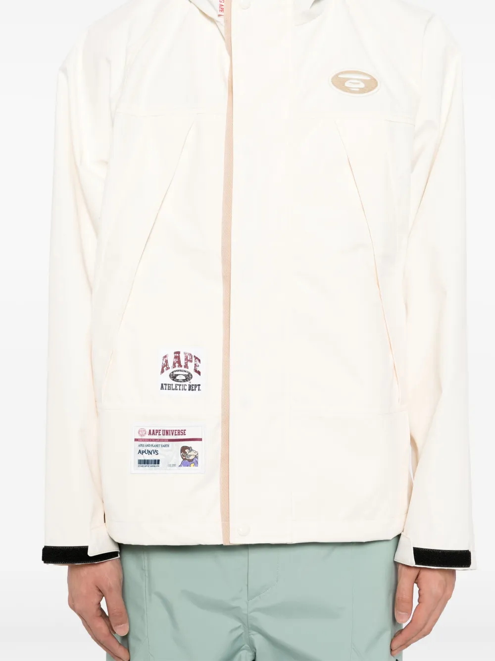 AAPE BY *A BATHING APE Jack met logopatch Wit