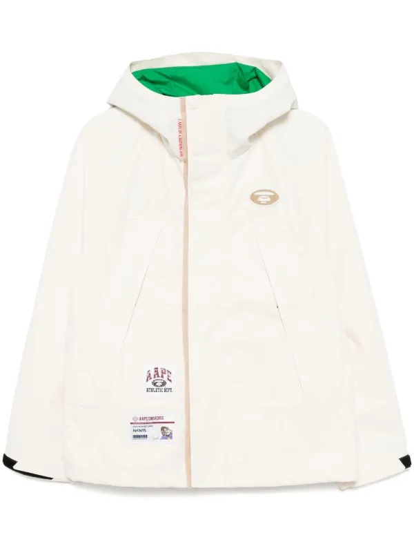 AAPE BY *A BATHING APE® ロゴパッチ ジャケット | ホワイト | FARFETCH JP