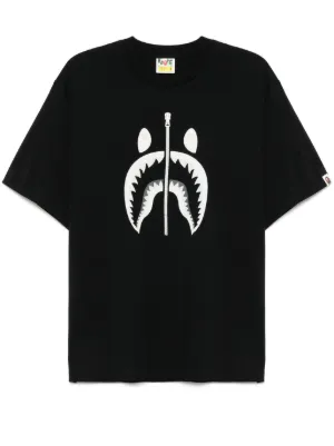 A BATHING APE® graphic-print Cotton T-shirt | Black | FARFETCH