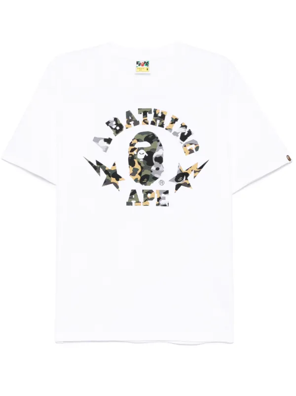 【A BATHING APE】1st camo crazy STA Tシャツ A BATHING APE® 1st Camo Crazy STA Tシャツ | ホワイト | FARFETCH JP
