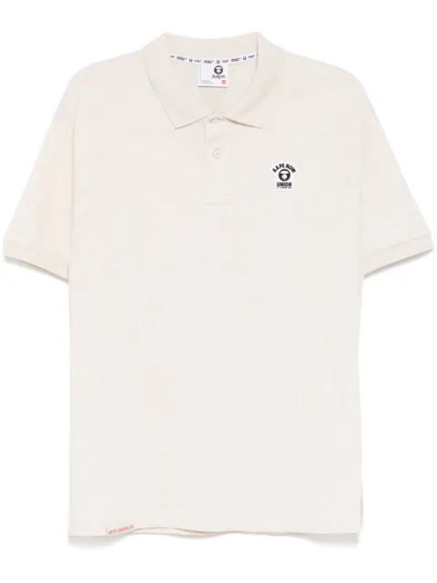 AAPE BY *A BATHING APE® moonface logo polo shirt