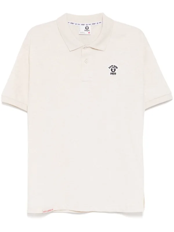 AAPE BY *A BATHING APE® ムーンフェイスロゴ ポロシャツ