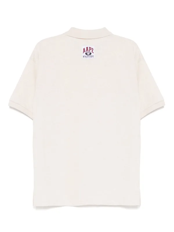 AAPE BY *A BATHING APE® ムーンフェイスロゴ ポロシャツ