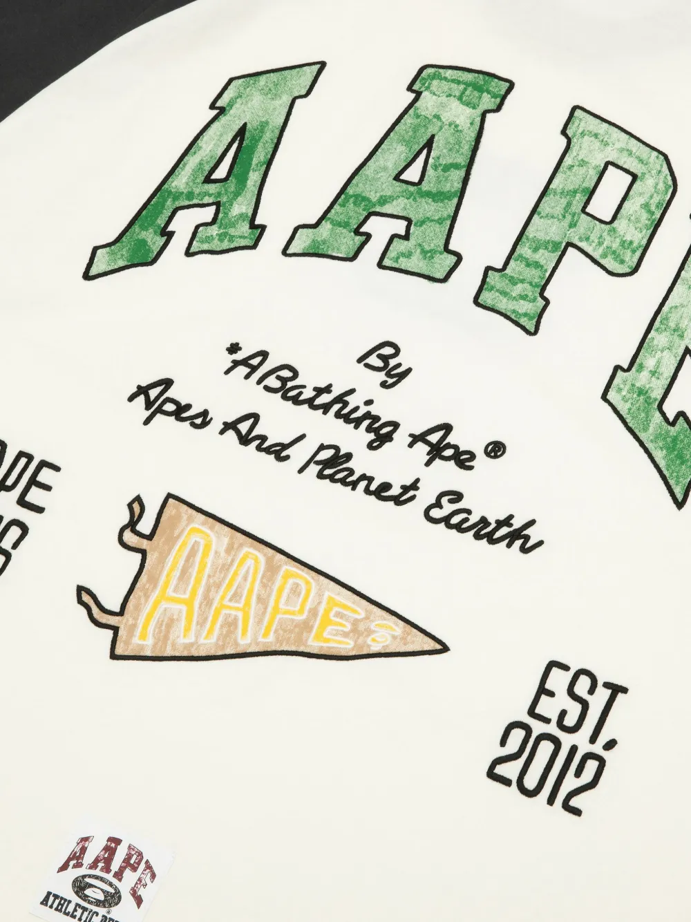 AAPE BY *A BATHING APE Katoenen T-shirt Wit