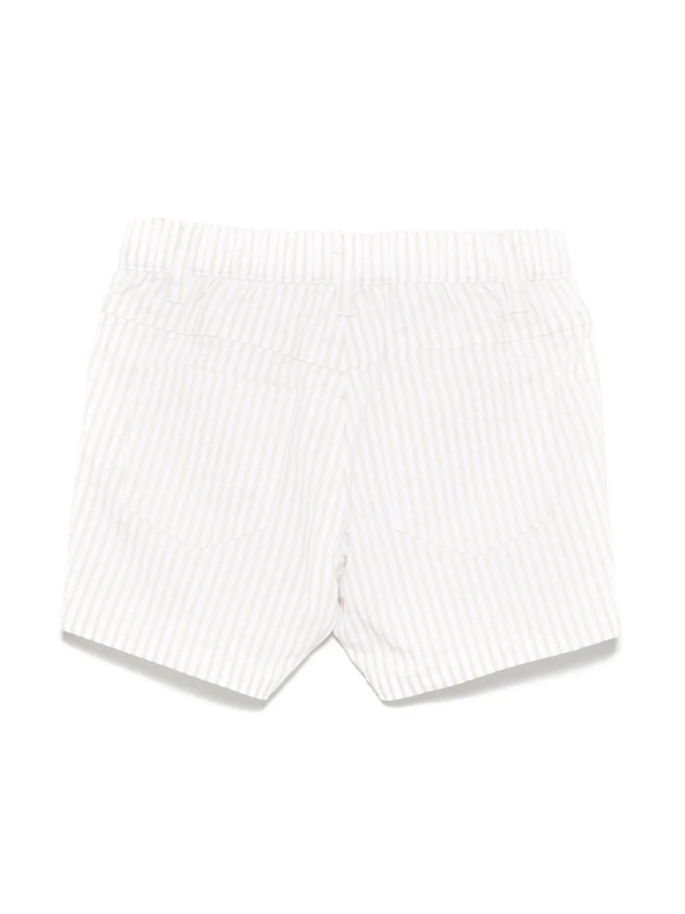 Moschino Kids Gestreepte shorts - Beige