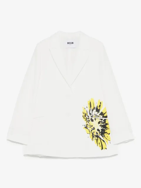MSGM Kids blazer de crepé