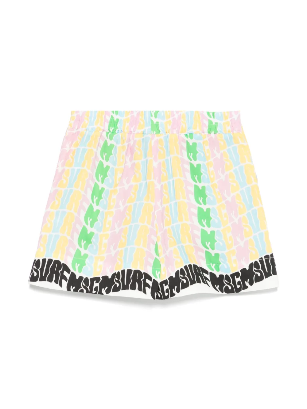 MSGM Kids Shorts van popeline - Wit