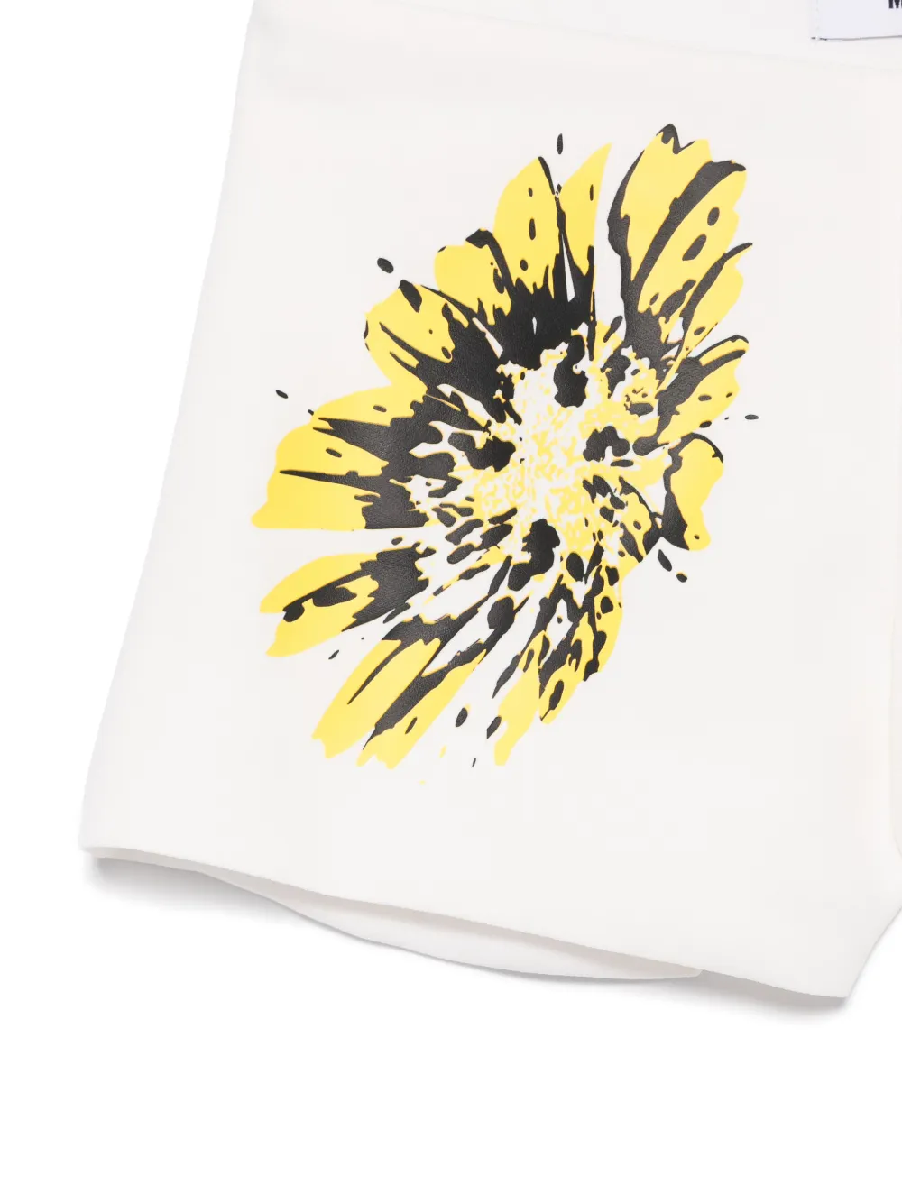 MSGM Kids Shorts met bloemenprint Wit