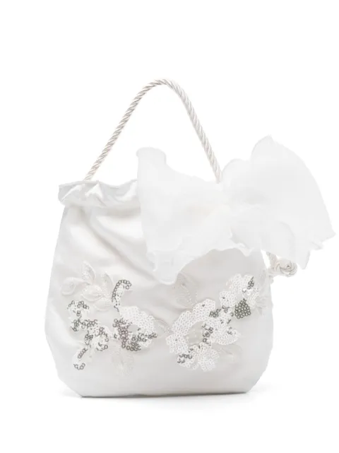 Monnalisa floral-appliqué bag