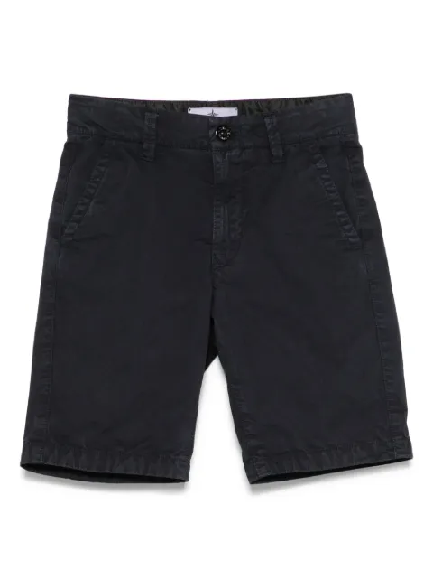 Stone Island Junior gabardine-weave shorts