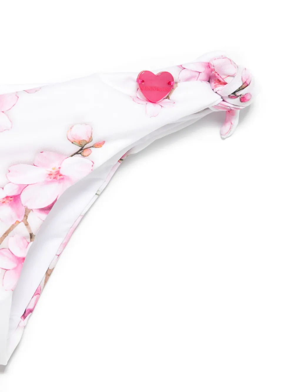 Monnalisa Bikini met bloesemprint Wit