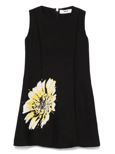 MSGM Kids vestido con estampado floral