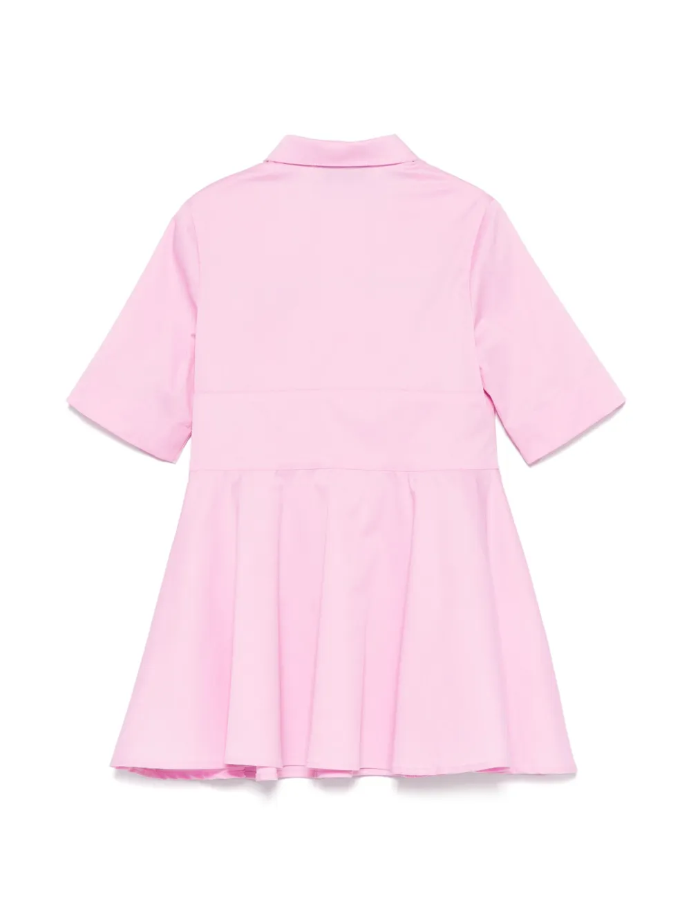 MSGM Kids Jurk met geborduurd logo - Roze