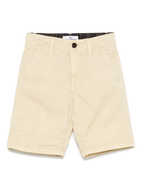 Stone Island Junior shorts con tejido de gabardina