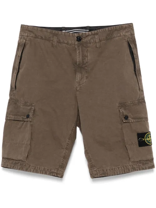Short en coton biologique à poches cargo - Stone Island - Modalova