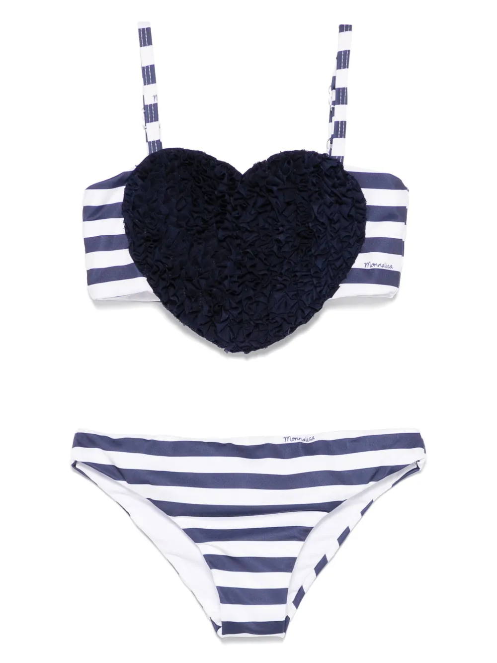 Monnalisa Bikini met hartapplicatie Wit